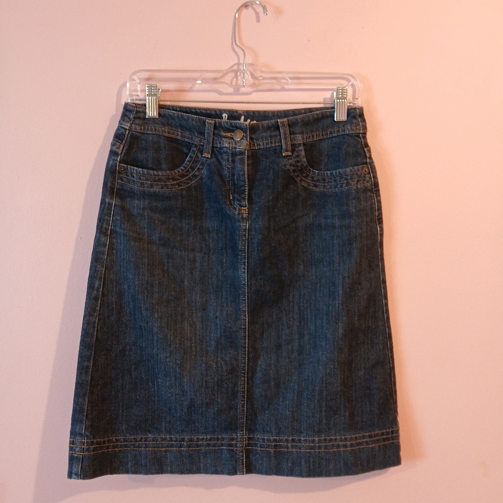 Boden Preppy Denim 4 Pocket Skirt